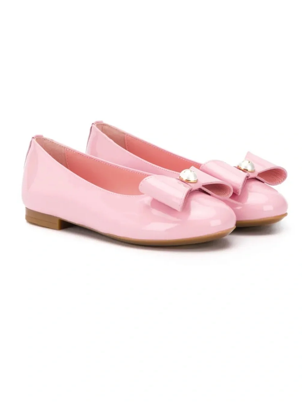 Dolce & Gabbana Pink Bow pearl Kids Ballerina Flats sz 37